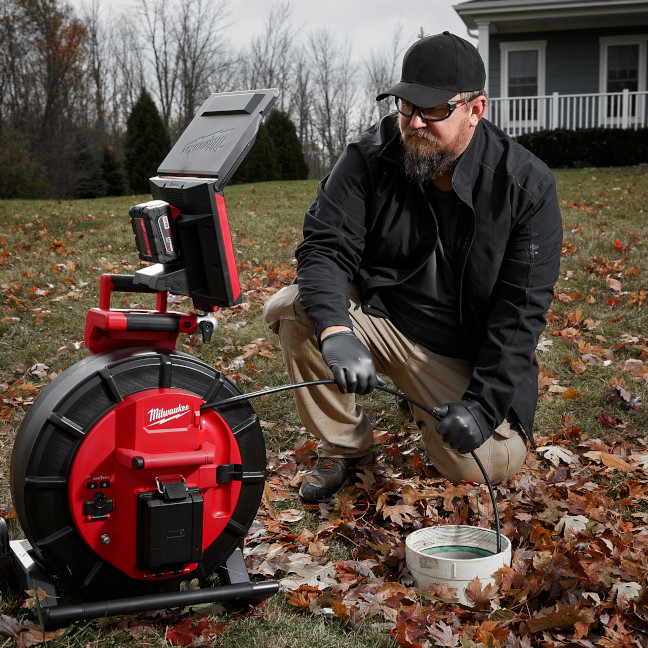 Milwaukee 2975-20 M18 200ft. Mid-Stiff Pipeline Inspection Reel - Image 3