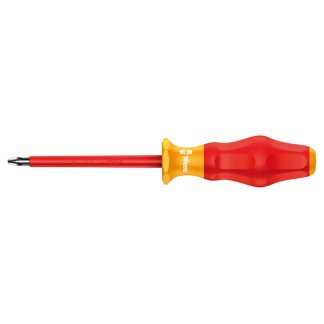 Wera 031610 1165 i VDE Insulated Pozidriv Screwdriver PZ0 x 80mm