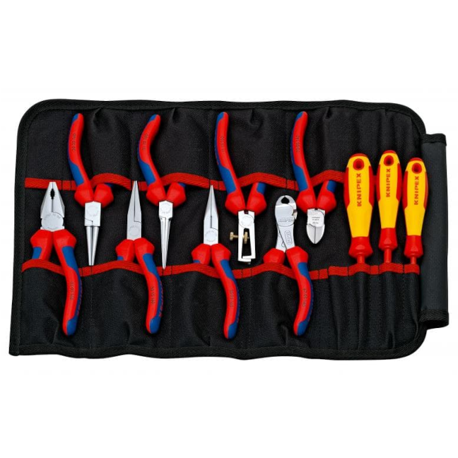 Knipex 001941 Tool Roll Plier Set 11-Piece
