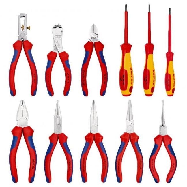 Knipex 001941 Tool Roll Plier Set 11-Piece