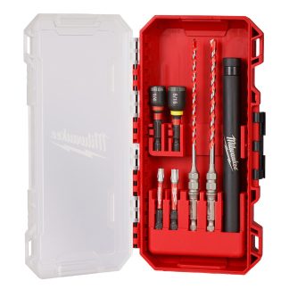 Milwaukee 48-20-9097 SHOCKWAVE Impact Duty Carbide Hammer Drill Bit Concrete Screw Install Kit 7-Piece