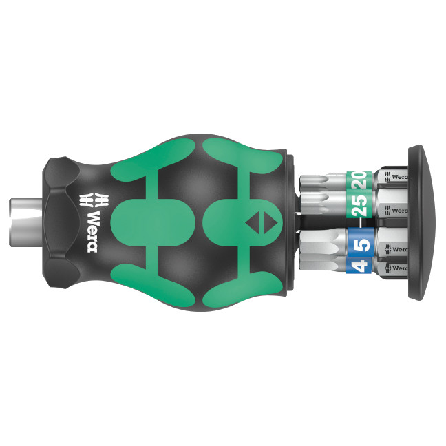 Wera 008875 Kraftform Kompakt Stubby 3 with Torx/Hex Bit Storage