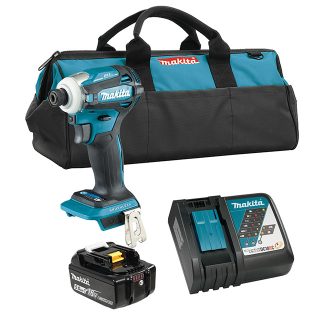 Makita DTD172RTX1 18V LXT Brushless Cordless 1/4" Impact Driver with XPT Kit
