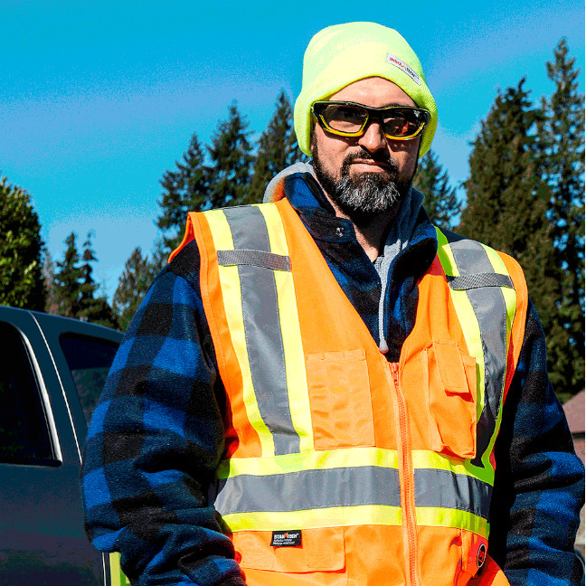 Pioneer 156 V1022150 Hi-Viz All-Purpose Safety Vest-Orange