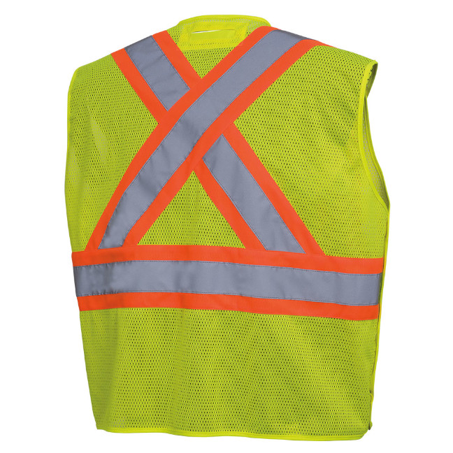 Pioneer Hi-Viz Drop Shoulder Mesh Safety Vest