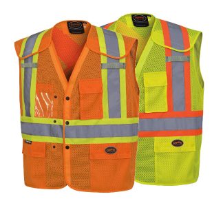 Pioneer Hi-Viz Drop Shoulder Mesh Safety Vest