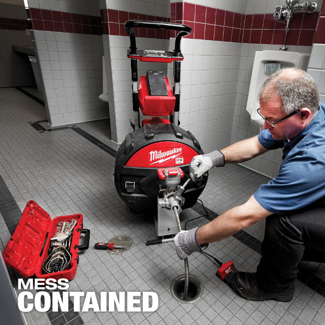 Milwaukee MXF500-1CP MX FUEL Sewer Drum Machine Kit