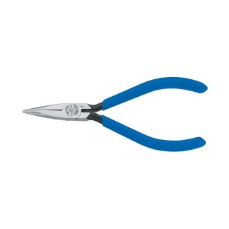 Klein D321-41/2C 5" Spring Loaded Slim Needle Nose Pliers with Knurled Inside Jaws