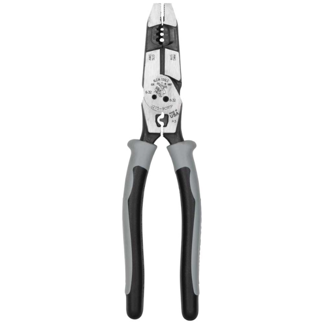 Klein J2159CRTP Fish Tape Puller Wire Stripper Hybrid Pliers with Crimper
