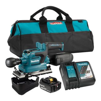 Makita DBO380RT 18V LXT Brushless Cordless 1/3" Sheet Finishing Sander Kit