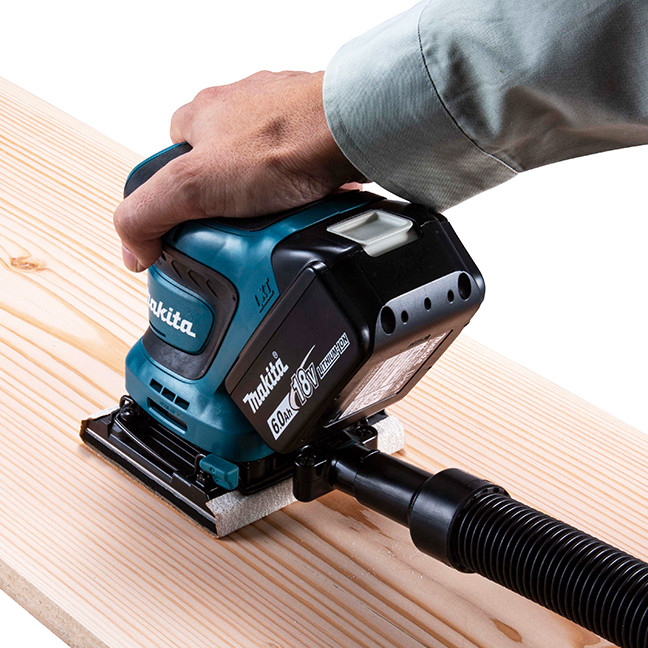 Makita DBO480RTX1 18V LXT Cordless 1/4" Sheet Finishing Sander Kit - Image 2