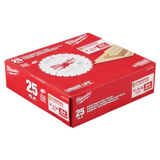 Milwaukee 48-40-1723 7-1/4" 24T Wormdrive Blade 25-Pack