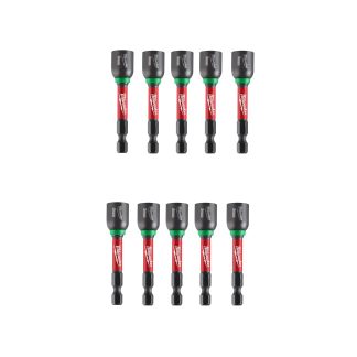 Milwaukee 49-66-4609 9mm x 2-9/16" SHOCKWAVE IMPACT Duty Nut Driver 10-Pack