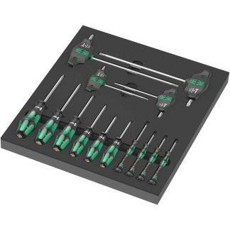 Wera 150103 9712 Foam Insert Torx HF Screwdriver Set 1, 14-Piece