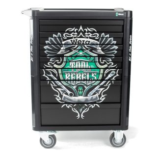 Wera 150130 9700 Tool Rebel Trolley with Tool Assortment, 78-Piece