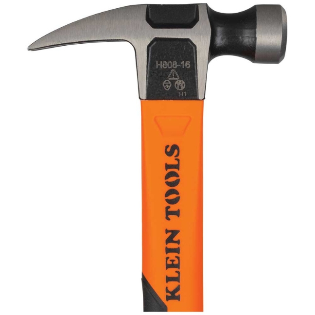 Klein H80816 13" 16oz Straight-Claw Electrician's Hammer - Image 2