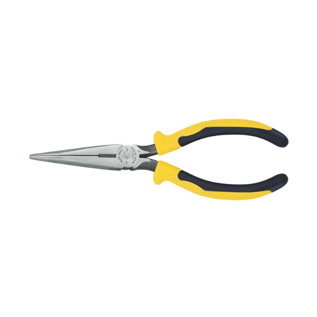 Klein J203-7 7" Needle Nose Side Cutter Pliers with Curved Handles