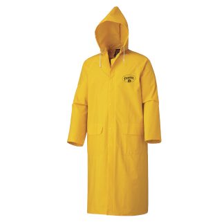 Pioneer 580 V3510560 STORM MASTER Flame Resistant Hooded Long Rain Coat-Yellow