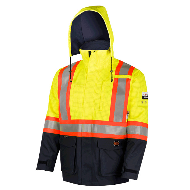 Pioneer THE DEFENDER Hi-Viz FR/ARC Tri-Laminate Safety Rain Jacket - Image 6
