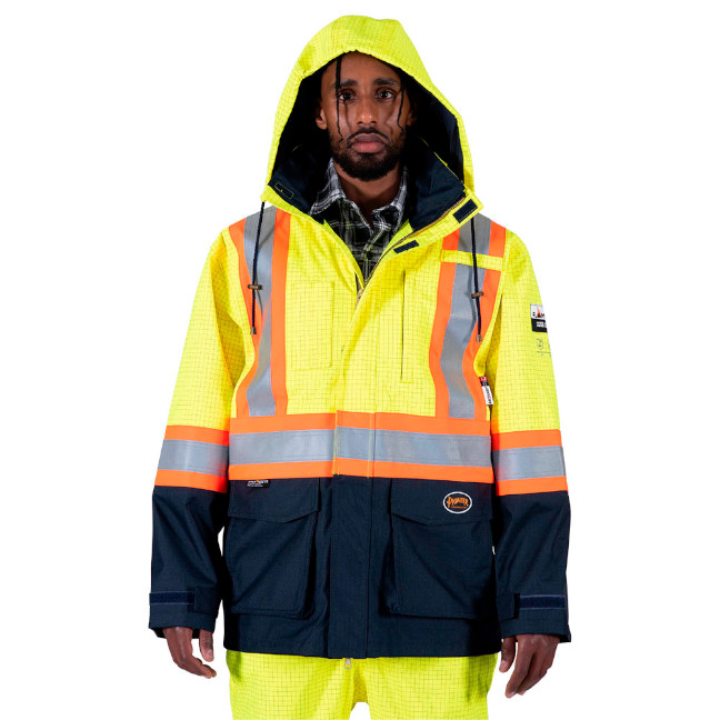 Pioneer THE DEFENDER Hi-Viz FR/ARC Tri-Laminate Safety Rain Jacket - Image 3