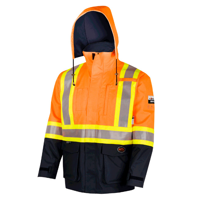 Pioneer THE DEFENDER Hi-Viz FR/ARC Tri-Laminate Safety Rain Jacket - Image 4