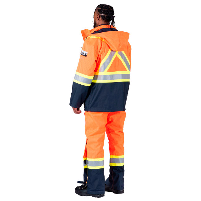 Pioneer THE DEFENDER Hi-Viz FR/ARC Tri-Laminate Safety Rain Jacket - Image 2