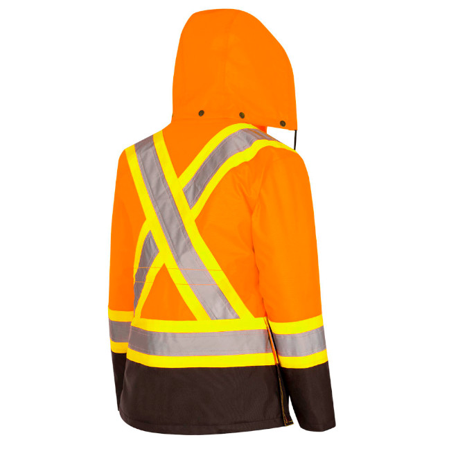 Pioneer Women's 300D Hi-Viz 7-in-1 Waterproof Safety Parka - Image 6