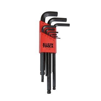 Klein BLMK10 L-Style Metric Ball End Hex Key Caddy Set 9-Piece