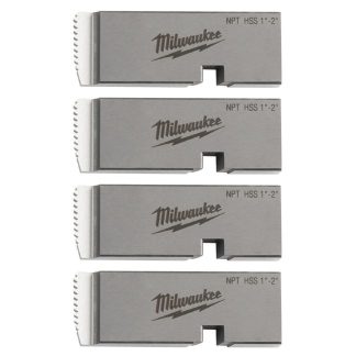 Milwaukee 48-36-1206 1"-2" HIGH SPEED NPT Universal Pipe Threading Dies for Stainless Steel