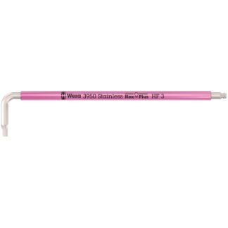 Wera 022693 3950 SPKL Multicolour Metric Stainless Hex L-key with Holding Function, 3.0mm 10-Pack