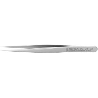 Knipex 922102 4-3/4" Premium Stainless Steel Gripping Tweezers - Needle Point Tips