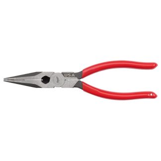 Milwaukee MT505 USA Made 8" Long Nosed Dipped Grip Pliers
