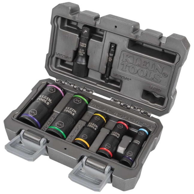 Klein 66070 Flip Impact Socket Set 7-Piece