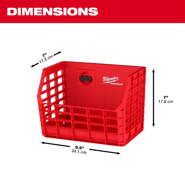 Milwaukee 48-22-8342 PACKOUT Compact Wall Basket - Image 2