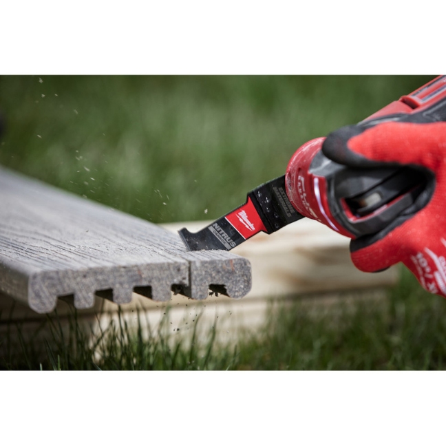 Milwaukee 49-25-1575 NITRUS CARBIDE Extreme Materials Universal Fit OPEN-LOK Multi-Tool Blade 5-Pack - Image 3