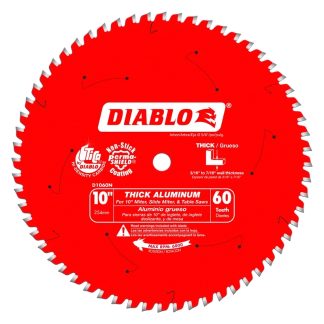 Diablo D1060N 10" X 60T Thick Aluminum Cutting Saw Blade
