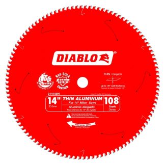 Diablo D14108N 14" X 108T Thin Aluminum Cutting Saw Blade