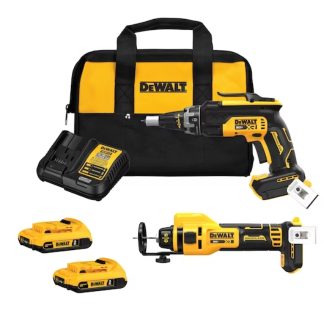 DeWalt DCK265D2 20V MAX XR 2-Tool Drywall Screwgun and Cut-Out Tool Combo Kit