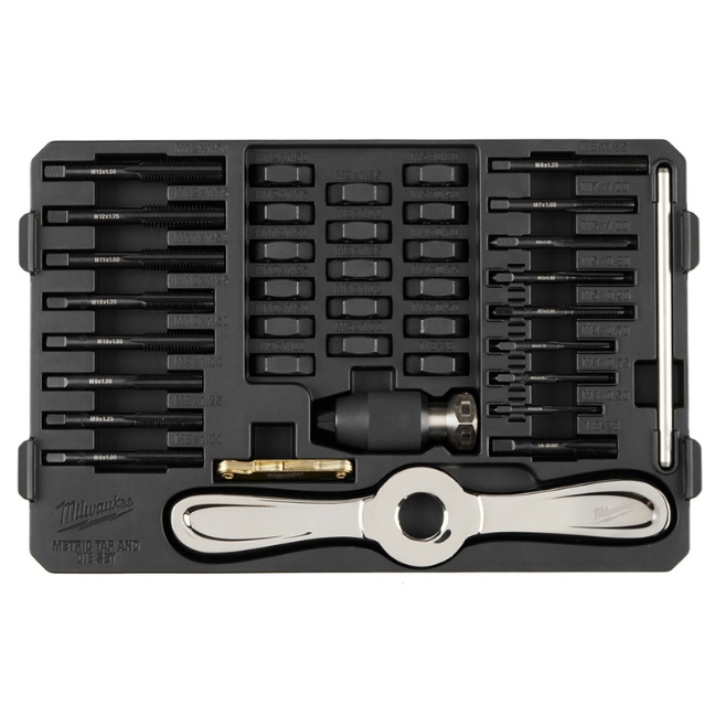 Milwaukee 49-22-5603 PACKOUT Metric Tap and Die Set with HEX-LOK 2-in-1 Handle 38-Piece - Image 6
