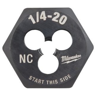 Milwaukee 49-57-5334 1/4"-20 NC 1" Hex Threading Die