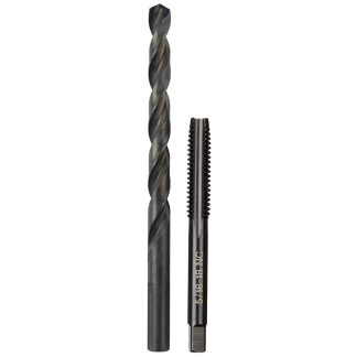 Milwaukee 49-57-5540 5/16"-18 NC Straight Flute Plug Tap and #F Drill Bit