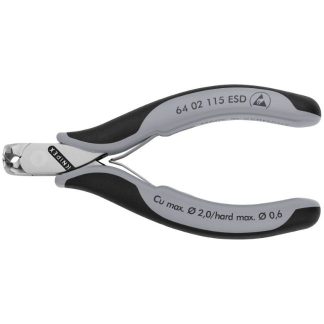 Knipex 6402115ESD 4-1/2" (115mm) Electronics End Cutting Nippers - ESD