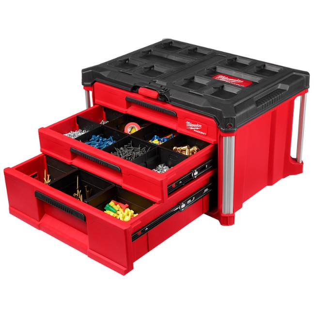 Milwaukee 48-22-8447 PACKOUT Multi-Depth 3-Drawer Tool Box - Image 3