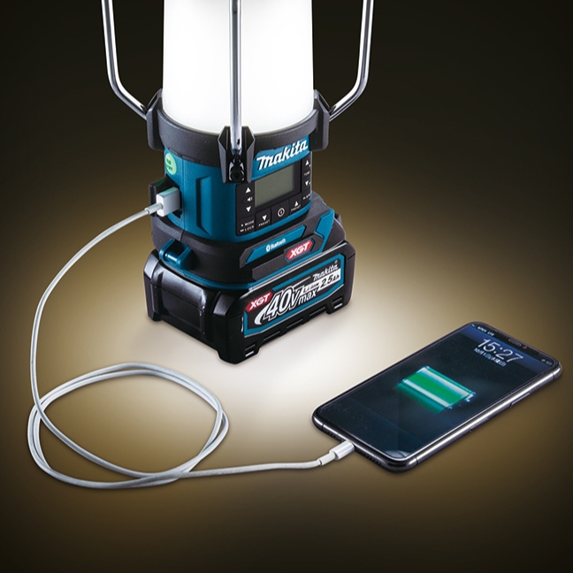 Makita MR010G 40V MAX XGT Lantern Radio with Bluetooth, Flashlight and XPT - Tool Only - Image 6