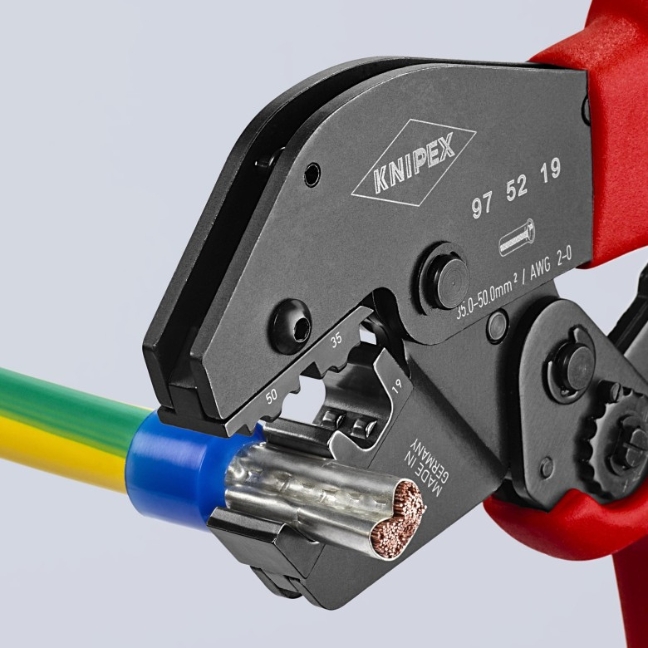 Knipex 975219 10" Crimping Pliers for Insulated and Non-Insulated Wire Ferrules