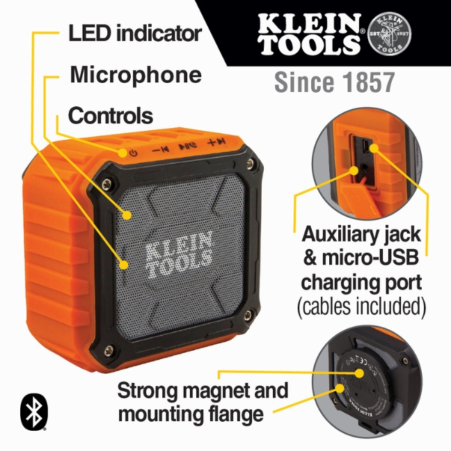 Klein AEPJS1 Wireless Jobsite Speaker - Image 2
