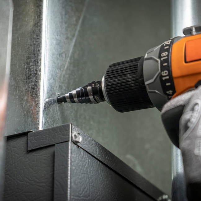 Klein KTSB03 #3 1/4" - 3/4" Double Fluted Step Drill Bit