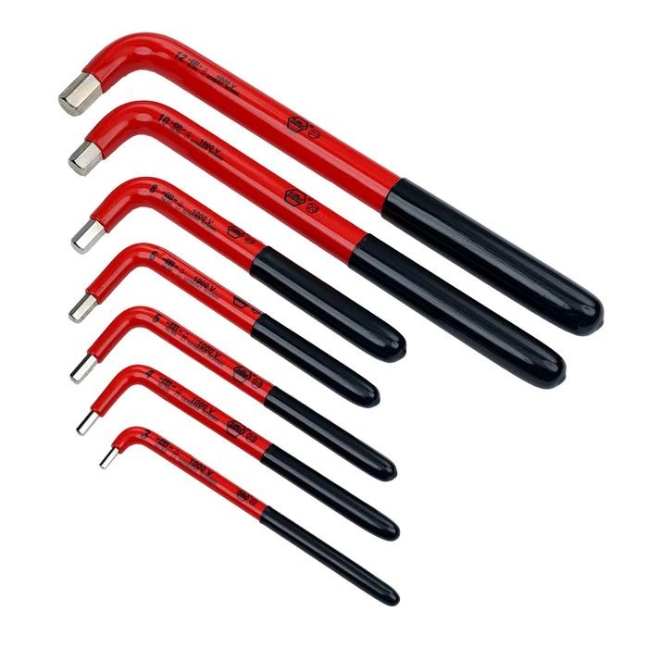 Wiha 13691 Insulated Metric Hex Key Set 7-Piece