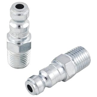 JET 420301 'T' Plug Male - 1/4" Body x 1/4" NPT 2-Pack