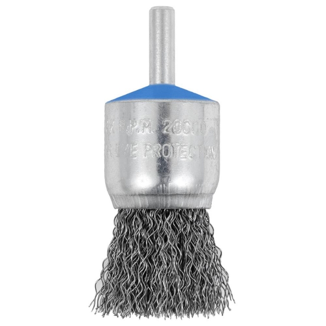 JET 553766 Shaft Mounted Crimped End Brush SST 1"x1/4"